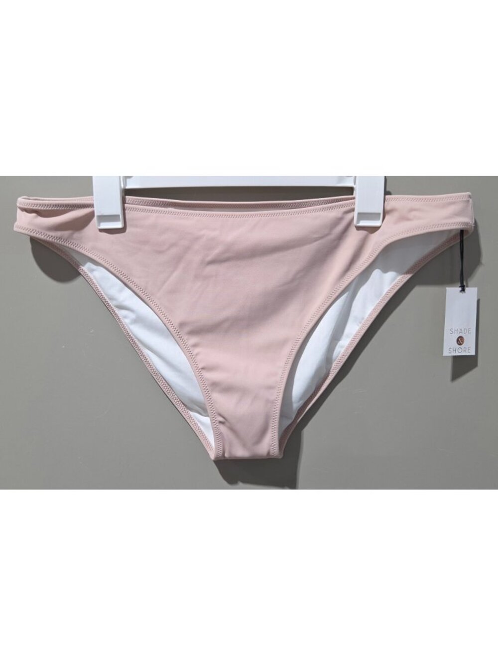 Shade & Shore Light Pale Brown Cheeky Hipster Bikini Swim Bottom - Size XL 16/18